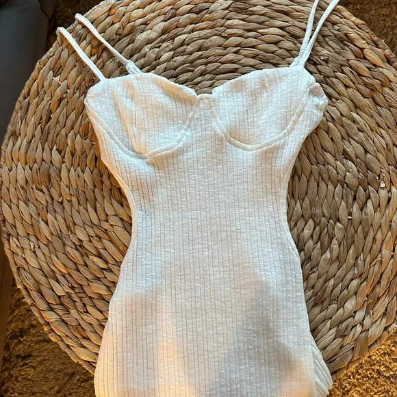 Shein Dresses | Shein White Side Cutout Dress | Color: White | Size: S | Monkey1986's Closet Shein Dresses | Shein White Side Cutout Dress | Color: White | Size: S | Monkey1986's Closet